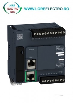 TM221CE16U AUTOMAT PROGRAMABIL MODICON M221 CU 16 LOGIC I/O, 7 IESIRI SINK TRANZISTOR, CU ETHERNET, TENSIUNE ALIMENTARE 24V DC, SCHNEIDER ELECTRIC