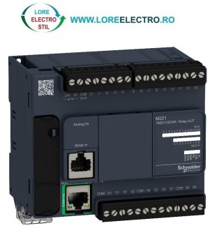 TM221CE24R AUTOMAT PROGRAMABIL MODICON M221 CU 24 LOGIC I/O, CU ETHERNET, TENSIUNE ALIMENTARE 110V .. 230V, SCHNEIDER ELECTRIC