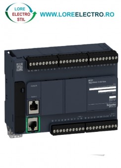 TM221CE40U AUTOMAT PROGRAMABIL MODICON M221 CU 40 LOGIC I/O, Iesire 16 Sink tranzistor, Cu Ethernet, TENSIUNE ALIMENTARE 24V DC, SCHNEIDER ELECTRIC