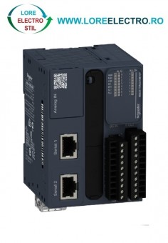  TM221M16T AUTOMAT PROGRAMABIL MODICON M221 CU 16 LOGIC I/O, IESIRI SOURSE TRANZISTOR, TENSIUNE ALIMENTARE 24V DC, SCHNEIDER ELECTRIC, TERMINAL BLOCK SCREW