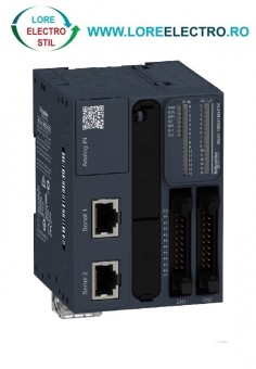 TM221M32TK AUTOMAT PROGRAMABIL MODICON M221 CU 32 LOGIC I/O, IESIRI SOURSE TRANZISTOR, TENSIUNE ALIMENTARE 24V DC, SCHNEIDER ELECTRIC, TERMINAL BLOCK H10 connector