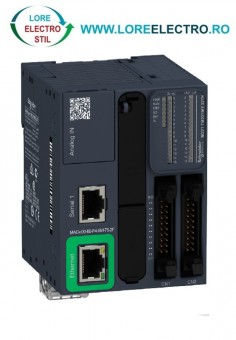 TM221ME32TK AUTOMAT PROGRAMABIL MODICON M221 CU 32 LOGIC I/O, IESIRI SOURSE TRANZISTOR, TENSIUNE ALIMENTARE 24V DC, SCHNEIDER ELECTRIC, TERMINAL BLOCK H10 connector