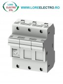 3NW7131, SOCLU PENTRU SIGURANTA FUZIBILA SIEMENS SENTRON, DIMENSIUNE 14X51 MM, 3P, CURENT NOMINAL 50 A