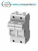 3NW7152, SOCLU PENTRU SIGURANTA FUZIBILA SIEMENS SENTRON, CU INDICATOR LED, DIMENSIUNE 14X51 MM, 1P+N, CURENT NOMINAL 50 A