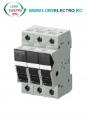 3NW7533-0HG, SOCLU PENTRU SIGURANTA FUZIBILA SIEMENS SENTRON, CLASS CC, 3P, CURENT NOMINAL 30 A