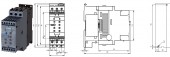 3RW4038-1BB04 Softstarter 37kW, curent maxim 72A tensiune comanda 24v ac/dc, Siemens, S2