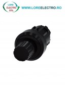 3SU1000-0HC10-0AA0, BUTON DE OPRIRE SIEMENS SIRIUS, ROTUND, DIAMETRU DE 22 MM, NEGRU, INALT, CU RETINERE PRIN ROTIRE