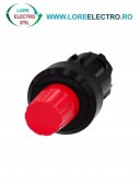 3SU1000-0HC20-0AA0, BUTON DE OPRIRE SIEMENS SIRIUS, ROTUND, DIAMETRU DE 22 MM, ROSU, INALT, CU RETINERE PRIN ROTIRE