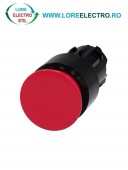 3SU1000-1AA20-0AA0, ACTUATOR BUTON TIP CIUPERCA SIEMENS SIRIUS, DIAMETRU DE 22 MM, ROSU, PLAT (30 MM), CU RETINERE
