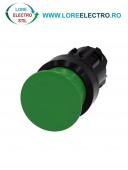3SU1000-1AD40-0AA0, ACTUATOR BUTON TIP CIUPERCA SIEMENS SIRIUS, DIAMETRU DE 22 MM, VERDE, PLAT (30 MM), CU REVENIRE