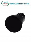 3SU1000-1BA10-0AA0, ACTUATOR BUTON TIP CIUPERCA SIEMENS SIRIUS, DIAMETRU DE 22 MM, NEGRU, INALT (40 MM), CU RETINERE