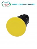 3SU1000-1BA30-0AA0, ACTUATOR BUTON TIP CIUPERCA SIEMENS SIRIUS, DIAMETRU DE 22 MM, GALBEN, INALT (40 MM), CU RETINERE