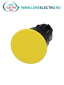 3SU1000-1BD30-0AA0, ACTUATOR BUTON TIP CIUPERCA SIEMENS SIRIUS, DIAMETRU DE 22 MM, GALBEN, INALT (40 MM), CU REVENIRE
