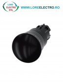 3SU1000-1HB10-0AA0, ACTUATOR BUTON TIP CIUPERCA SIEMENS SIRIUS, DIAMETRU DE 22 MM, NEGRU, 40 MM, CU RETINERE