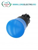3SU1000-1HB50-0AA0, ACTUATOR BUTON TIP CIUPERCA SIEMENS SIRIUS, DIAMETRU DE 22 MM, ALBASTRU, 40 MM, CU RETINERE