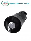 3SU1000-1HG10-0AA0, ACTUATOR BUTON TIP CIUPERCA CU INCUIETOARE RONIS SIEMENS SIRIUS, DIAMETRU DE 22 MM, NEGRU, 40 MM, CU RETINERE