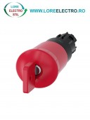 3SU1000-1HQ20-0AA0, ACTUATOR BUTON OPRIRE DE URGENTA TIP CIUPERCA CU INCUIETOARE O.M.R. SIEMENS SIRIUS, DIAMETRU DE 22 MM, ROSU, 40 MM, CU RETINERE