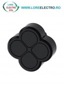 3SU1000-3FB11-0AA0, ACTUATOR BUTON CVADRUPLU SIEMENS SIRIUS, DIAMETRU DE 22 MM, NEGRU, PLAT, CU REVENIRE