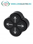 3SU1000-3FB11-0AU0, ACTUATOR BUTON CVADRUPLU SIEMENS SIRIUS, DIAMETRU DE 22 MM, NEGRU MARCAT CU SAGETI, PLAT, CU REVENIRE