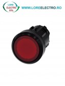 3SU1001-0AA20-0AA0, ACTUATOR BUTON ILUMINAT SIEMENS SIRIUS, DIAMETRU DE 22 MM, ROSU, PLAT, CU RETINERE