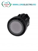 3SU1001-0AA70-0AA0, ACTUATOR BUTON ILUMINAT SIEMENS SIRIUS, DIAMETRU DE 22 MM, TRANSPARENT, PLAT, CU RETINERE