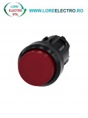 3SU1001-0BB20-0AA0, ACTUATOR BUTON ILUMINAT SIEMENS SIRIUS, DIAMETRU DE 22 MM, ROSU, INALT, CU REVENIRE