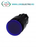 3SU1001-1AA50-0AA0, ACTUATOR BUTON TIP CIUPERCA ILUMINAT SIEMENS SIRIUS, DIAMETRU DE 22 MM, ALBASTRU, PLAT (30 MM), CU RETINERE