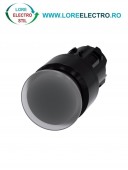 3SU1001-1AA70-0AA0, ACTUATOR BUTON TIP CIUPERCA ILUMINAT SIEMENS SIRIUS, DIAMETRU DE 22 MM, TRANSPARENT, PLAT (30 MM), CU RETINERE