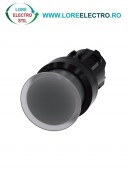 3SU1001-1AD70-0AA0, ACTUATOR BUTON TIP CIUPERCA ILUMINAT SIEMENS SIRIUS, DIAMETRU DE 22 MM, TRANSPARENT, PLAT (30 MM), CU REVENIRE