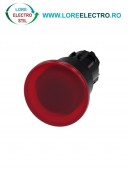 3SU1001-1BA20-0AA0, ACTUATOR BUTON TIP CIUPERCA ILUMINAT SIEMENS SIRIUS, DIAMETRU DE 22 MM, ROSU, 40 MM, CU RETINERE