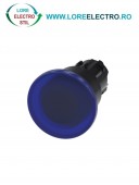 3SU1001-1BA50-0AA0, ACTUATOR BUTON TIP CIUPERCA ILUMINAT SIEMENS SIRIUS, DIAMETRU DE 22 MM, ALBASTRU, 40 MM, CU RETINERE