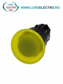 3SU1001-1BD30-0AA0, ACTUATOR BUTON TIP CIUPERCA ILUMINAT SIEMENS SIRIUS, DIAMETRU DE 22 MM, GALBEN, 40 MM, CU REVENIRE
