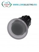 3SU1001-1BD70-0AA0, ACTUATOR BUTON TIP CIUPERCA ILUMINAT SIEMENS SIRIUS, DIAMETRU DE 22 MM, TRANSPARENT, 40 MM, CU REVENIRE,