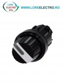 3SU1002-2AF60-0AA0, ACTUATOR COMUTATOR ROTATIV ILUMINAT SIEMENS SIRIUS, DIAMETRU DE 22 MM, ALB, CU 2 POZITII O-I, CU RETINERE