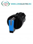 3SU1002-2BN50-0AA0, ACTUATOR COMUTATOR ROTATIV ILUMINAT SIEMENS SIRIUS, DIAMETRU DE 22 MM, ALBASTRU, CU 3 POZITII I-O-II, CU RETINERE SI REVENIRE