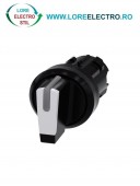 3SU1002-2BN60-0AA0, ACTUATOR COMUTATOR ROTATIV ILUMINAT SIEMENS SIRIUS, DIAMETRU DE 22 MM, ALB, CU 3 POZITII I-O-II, CU RETINERE SI REVENIRE