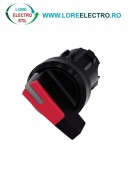 3SU1002-2CF20-0AA0, ACTUATOR COMUTATOR ROTATIV ILUMINAT SIEMENS SIRIUS, DIAMETRU DE 22 MM, ROSU, CU 2 POZITII O-I, CU RETINERE